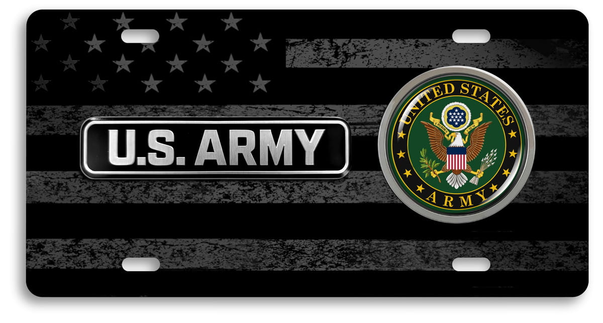 Black US Flag 